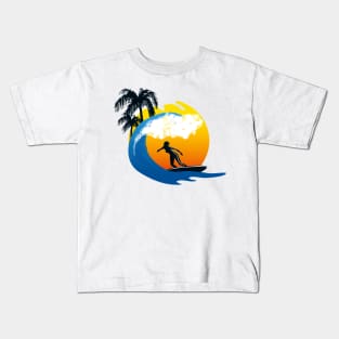 Funny Summer Beach Sunset for Women Kids T-Shirt